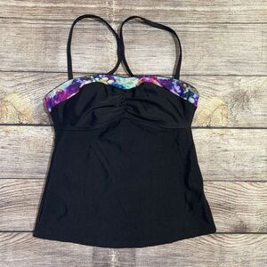 Athleta Floral Fade Bandeau‎ Tankini Swimsuit Top - 32 B/C #439078